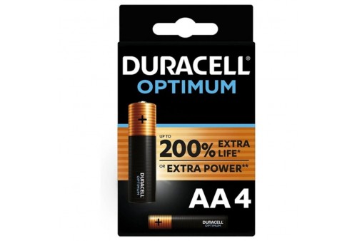 duracell optimum 200 pila alcalina aa lr6 blister4