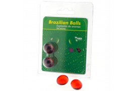 taloka brazilian balls gel íntimo fresa chocolate 2 bolas