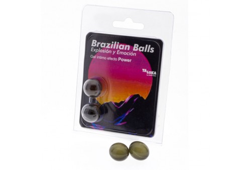 taloka brazilian balls gel excitante efecto power 2 bolas