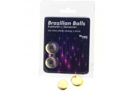 taloka brazilian balls gel excitante efecto vibración y shock 2 bolas