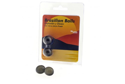 taloka brazilian balls gel excitante efecto frescor 2 bolas