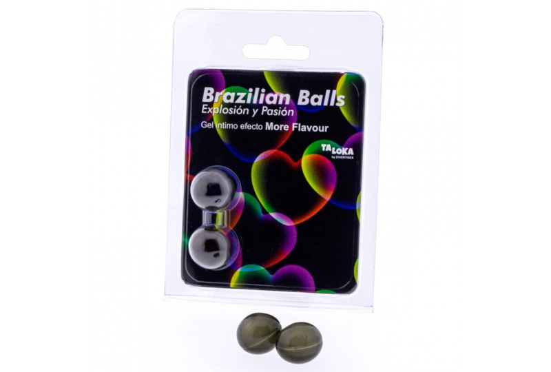 taloka brazilian balls gel excitante efecto more flavour 2 bolas
