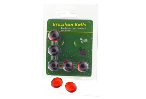 taloka brazilian balls gel íntimo fresa 5 bolas
