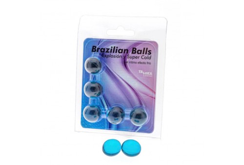 taloka brazilian balls gel excitante efecto frío 5 bolas