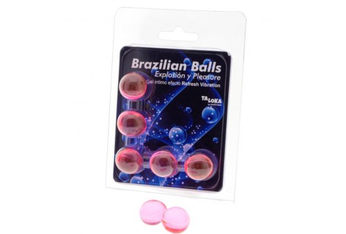 taloka brazilian balls gel excitante efecto vibración refrescante 5 bolas