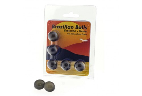 taloka brazilian balls gel excitante efecto frescor 5 bolas
