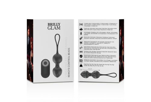 brilly glam vibrating kegel beads control remoto