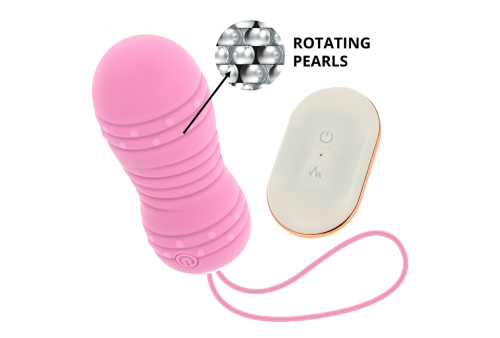ohmama huevo control remoto 7 modos rotacion rosa