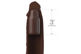 pipedreams extension w strap 1778 cm brown