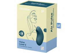 satisfyer vulva lover 2 estimulador y vibrador azul