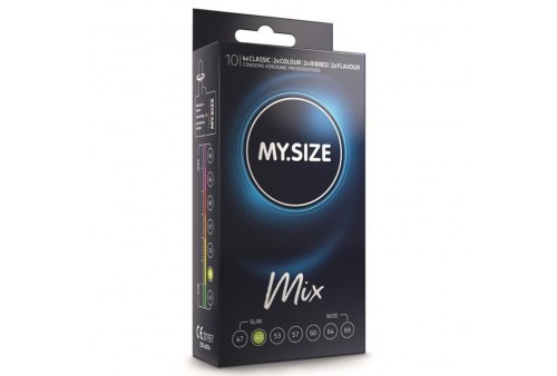 my size mix preservativos 49 mm 10 unidades