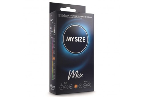 my size mix preservativos 57 mm 10 unidades