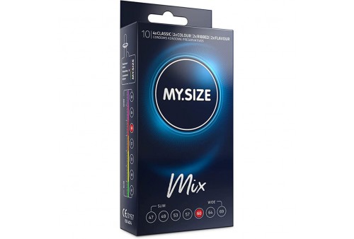 my size mix preservativos 60 mm 10 unidades