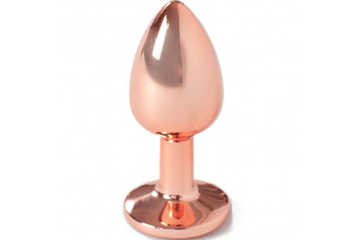 secret play metal butt plug oro rosa talla s 7 cm