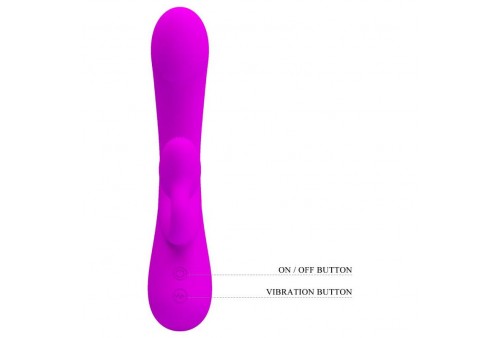 pretty love vibrador y succionador de clitoris silicona morado