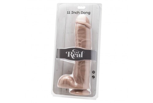 get real dildo 28 cm con testiculos natural