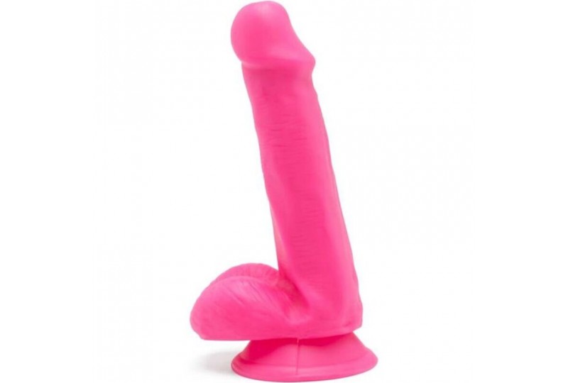 get real happy dicks dildo 12 cm con testiculos rosa