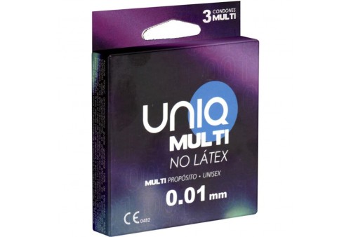 uniq multi preservativos sin latex 3 unidades