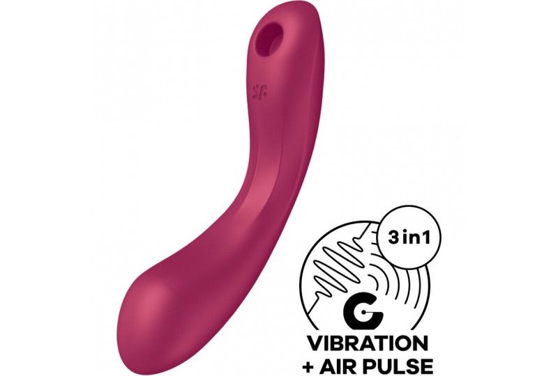 satisfyer curve trinity 1 air pulse vibration rojo