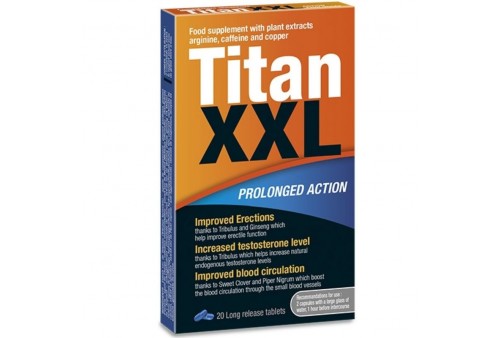titan xxl prolonged action 20 capsulas