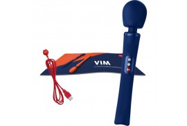 fun factory vim wand rumble vibrador recargable silicona azul medianoche