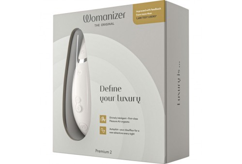 womanizer premium 2 estimulador de clítoris gris