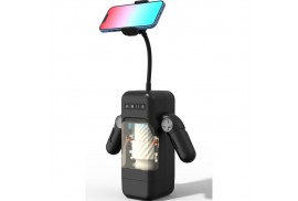 game cup masturbador masculino con vibración y función calor con soporte para móviles negro