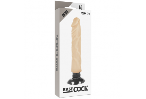 basecock vibrador realistico 2 1 natural 20 cm