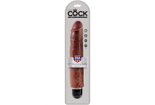 king cock pene realistico vibrador 256 cm marron