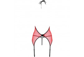 passion peonia corset erotic line rojo s m