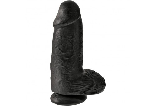 king cock pene realistico chubby 23 cm negro