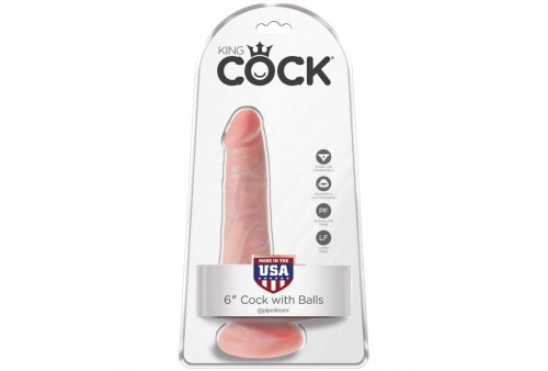 king cock pene realistico con testiculos 135 cm natural