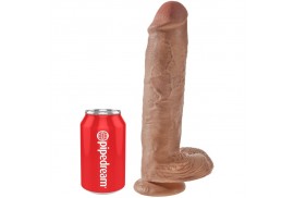 king cock pene realistico con testiculos 226 cm caramelo