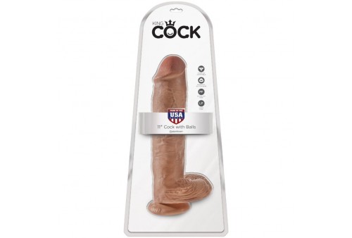 king cock pene realistico con testiculos 226 cm caramelo