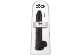 king cock pene realistico con testiculos 305 cm negro