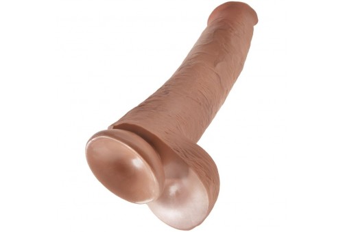 king cock pene realistico con testiculos 342 cm caramelo