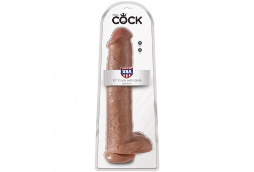 king cock pene realistico con testiculos 342 cm caramelo