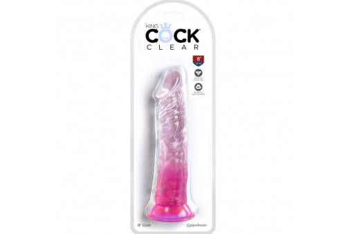 king cock clear pene realistico 197 cm rosa