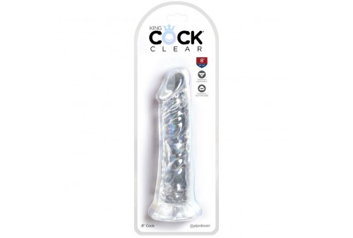 king cock clear pene realistico 197 cm transparente