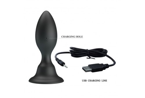 mr play plug anal con vibracion negro control remoto