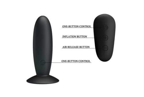 mr play plug anal con vibracion negro control remoto