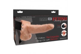 fetish fantasy series arnes ajustable control remoto pene realistico con testiculos recargable y vibrador 15 cm