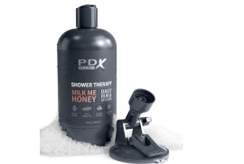 pdx plus masturbador stroker diseño discreto de bote champu milk me honey caramelo