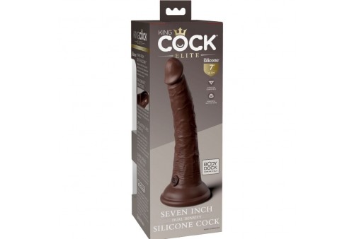 king cock elite dildo realistico silicona 178 cm marron