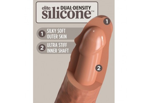 king cock elite dildo realistico vibrador silicona 203 cm caramelo