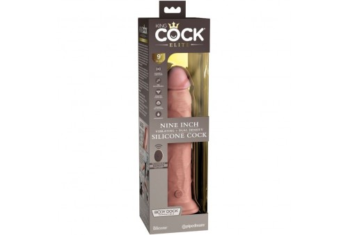 king cock elite dildo realistico vibrador silicona control remoto 23 cm