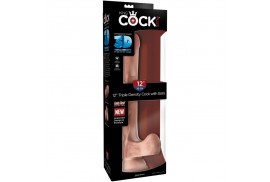 king cock pene realistico 3d con testiculos 248 cm natural