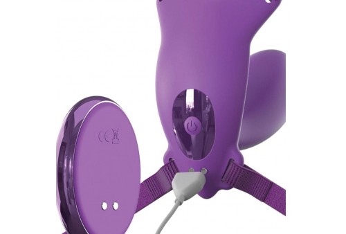 fantasy for her arnes mariposa g spot con vibrador recargable control remoto violeta