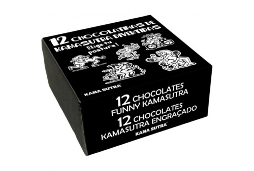 diablo picante caja de 12 chocolatinas con posturas del kamasutra