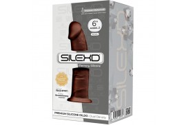 silexd modelo 2 pene realistico silicona premium silexpan marron 15 cm